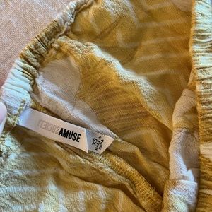 Yellow Floral Flow Shorts